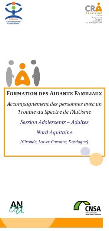 CRA Formation Aidants Familiaux - Plaquette Nord Aquitaine